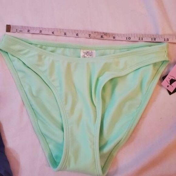 NWT Blue and Neon Green Two Swimsuit bottoms S - Picture 2 of 12